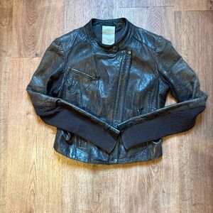 Anthropologie Hinge Leather Jacket
